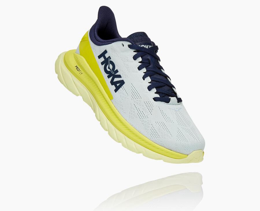 Hoka One One Womens Running Shoes - Mach 4 - White - MRLH98214